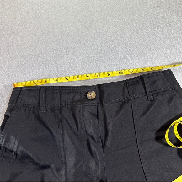 Joie Women’s 8 Black Wide Leg Satin Cargo Pants Luxe Dressy‎ Utility Style - Picture 2 of 8